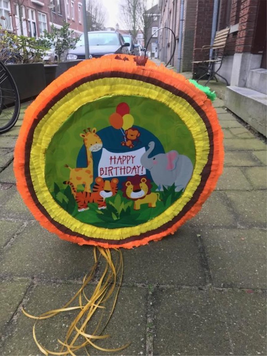 Piñata Jungle dieren  diameter 50cm | Handgemaakt | Handmade with love